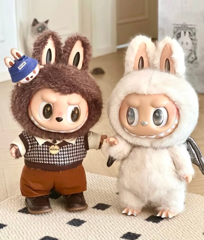 海外限定 ラブブ ジモモ 茶色 38cm 頭ラブブ おまけ付きラスト1点 海外