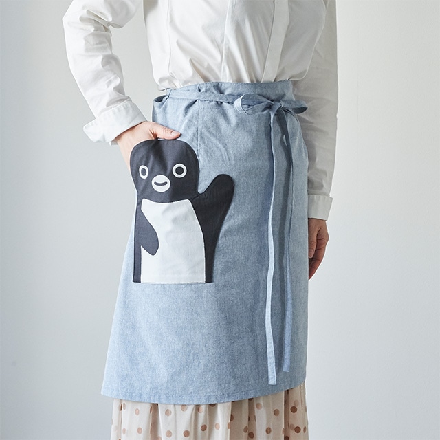 Suicaのペンギン 前かけエプロン（ポケットつき）:TRAINIART JRE MALL