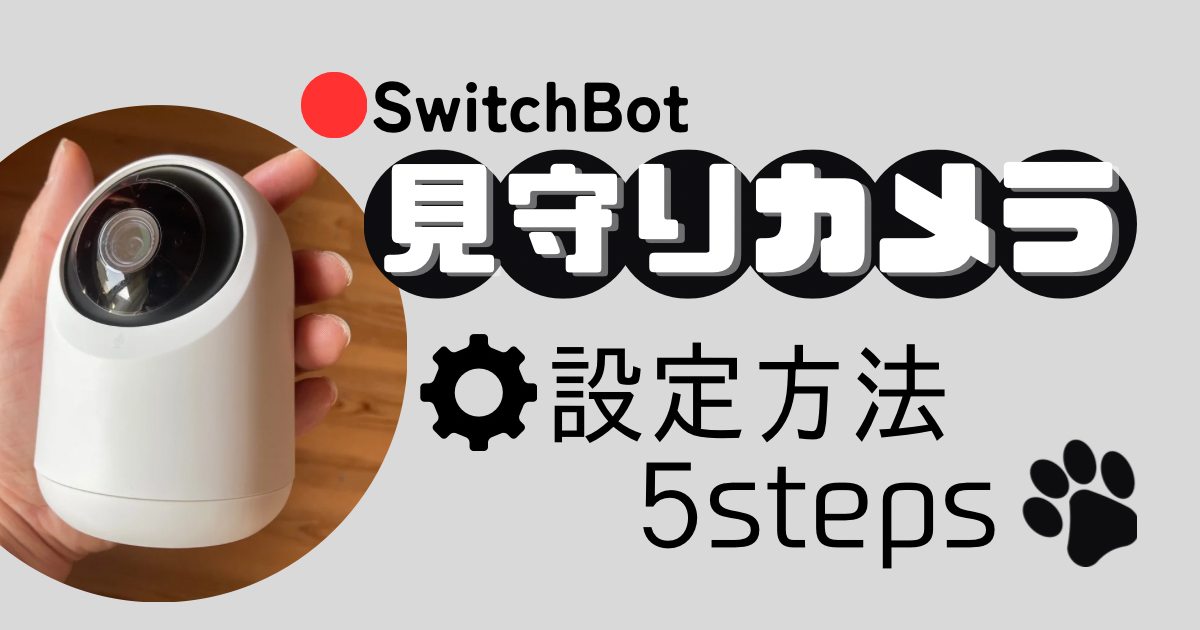 SwitchBot見守りカメラの設定方法5ステップと注意点について解説