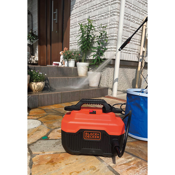 ブラック＋デッカー コンパクト高圧洗浄機オレンジ＆ブラック