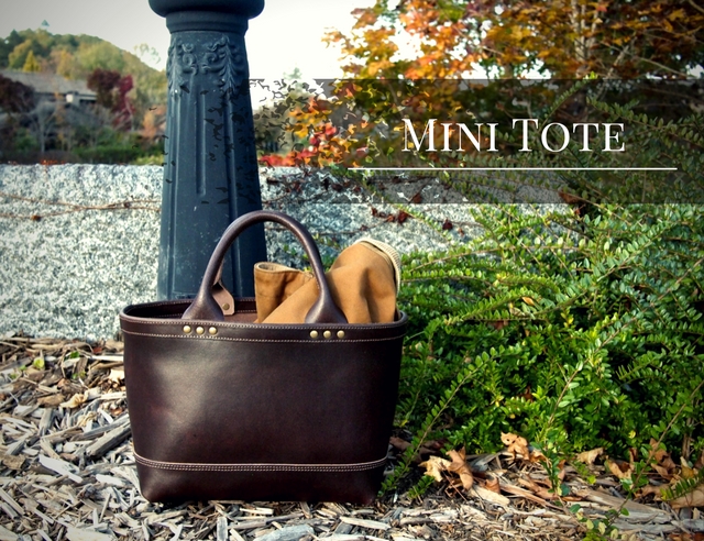 ミニトート/トートバッグ/ランチバッグ/イタリア革/丈夫なバッグ