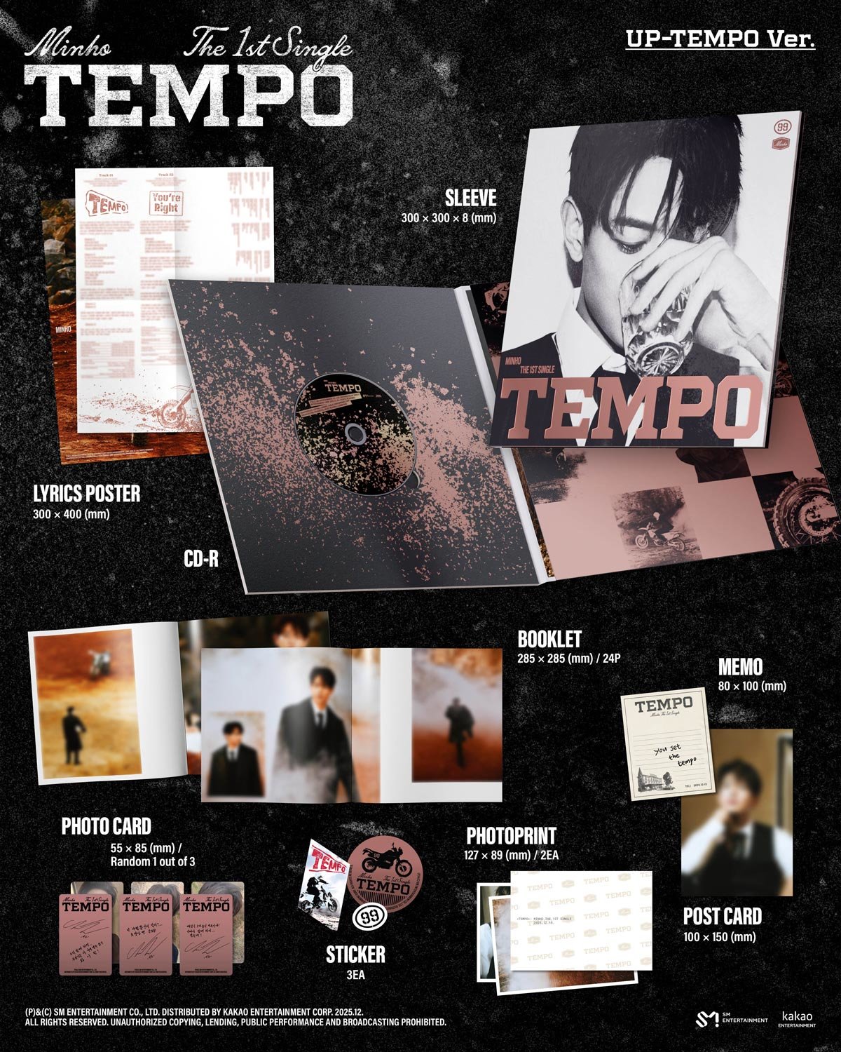 MINHO The 1st Single『TEMPO』、UNIVERSAL MUSIC STOREとWeverse Shop