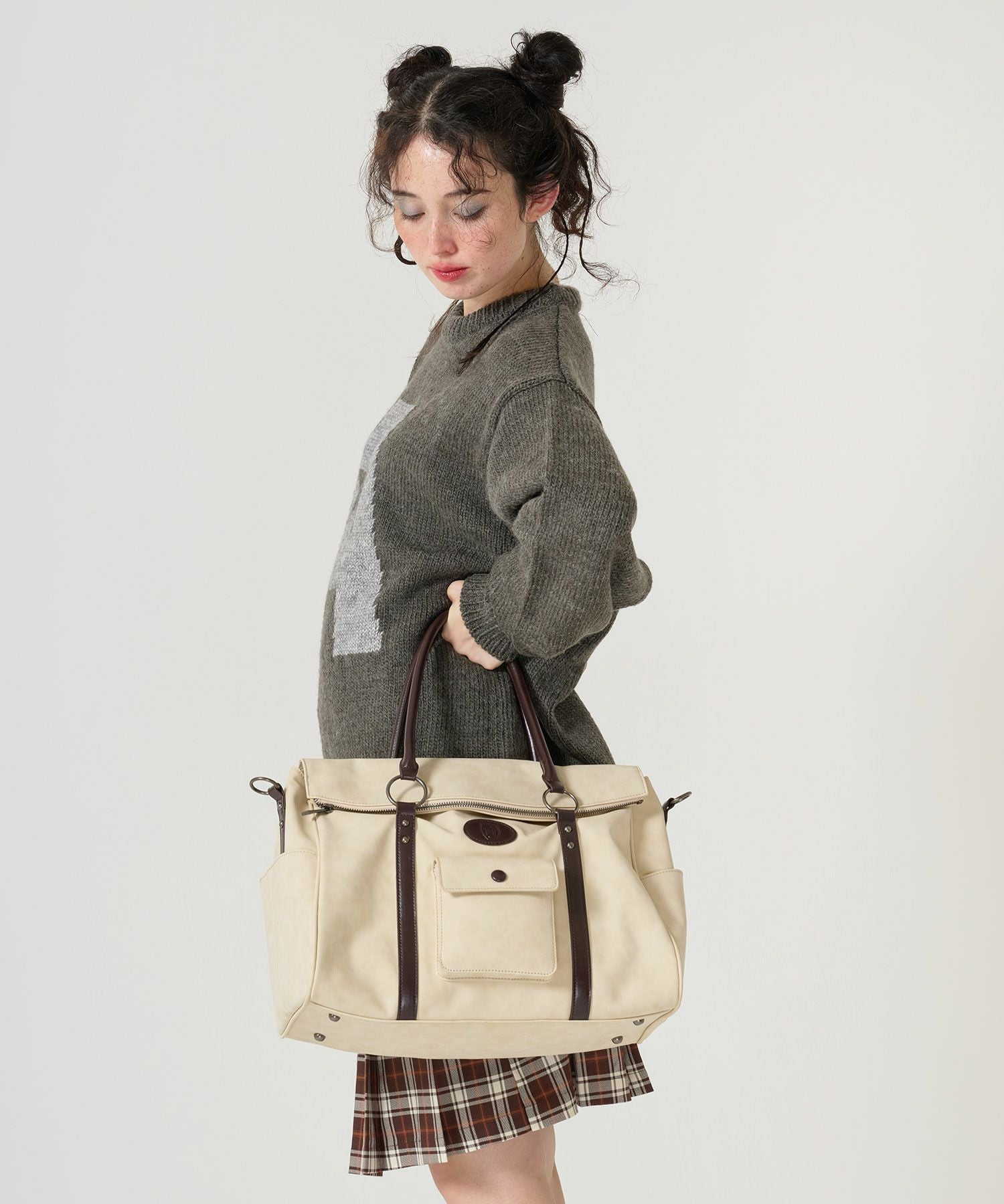 4/中旬～下旬頃発送予定！ショルダー付き トラベルバッグ TINA：JOJUN