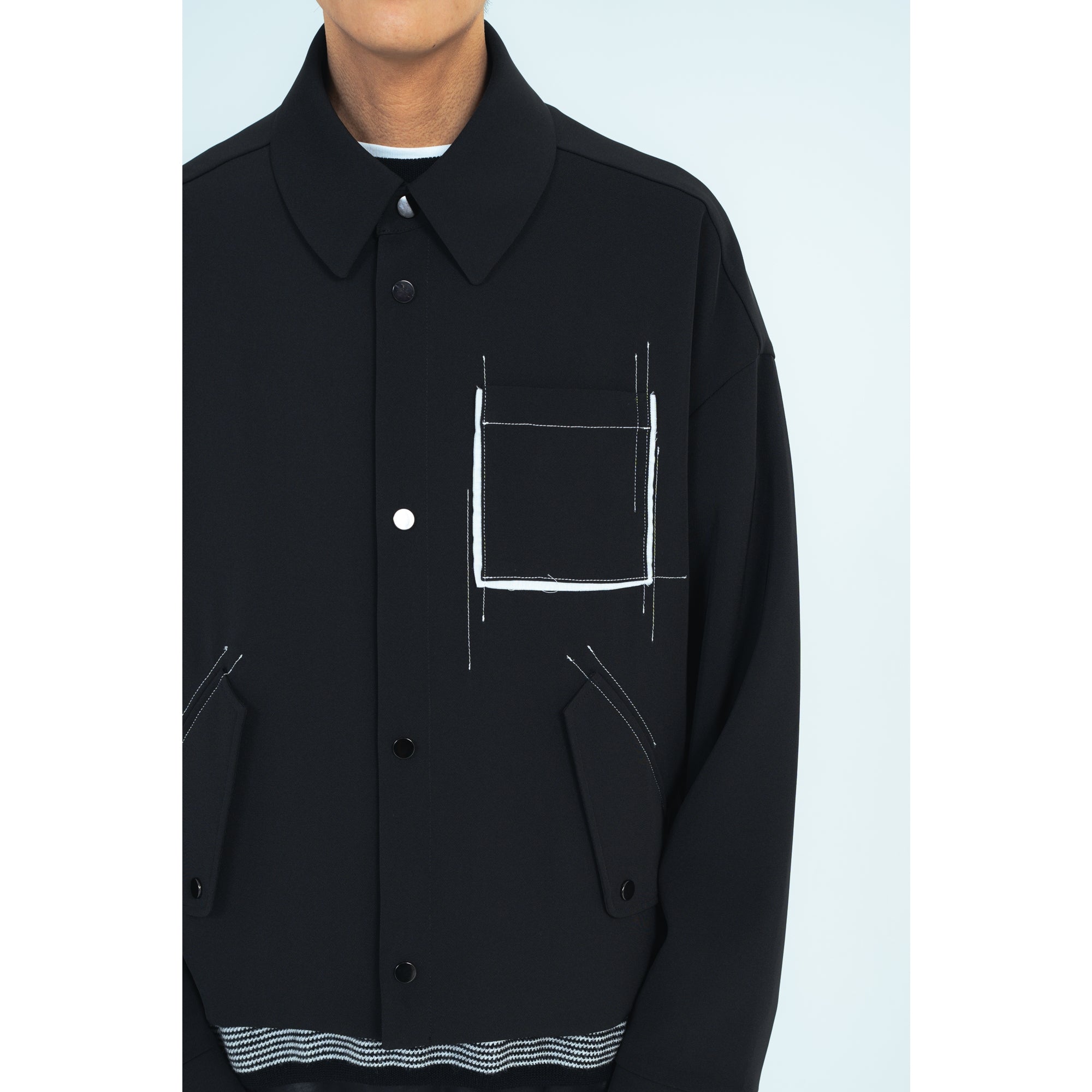 25AW STITCHING BLOUSON (BLACK)