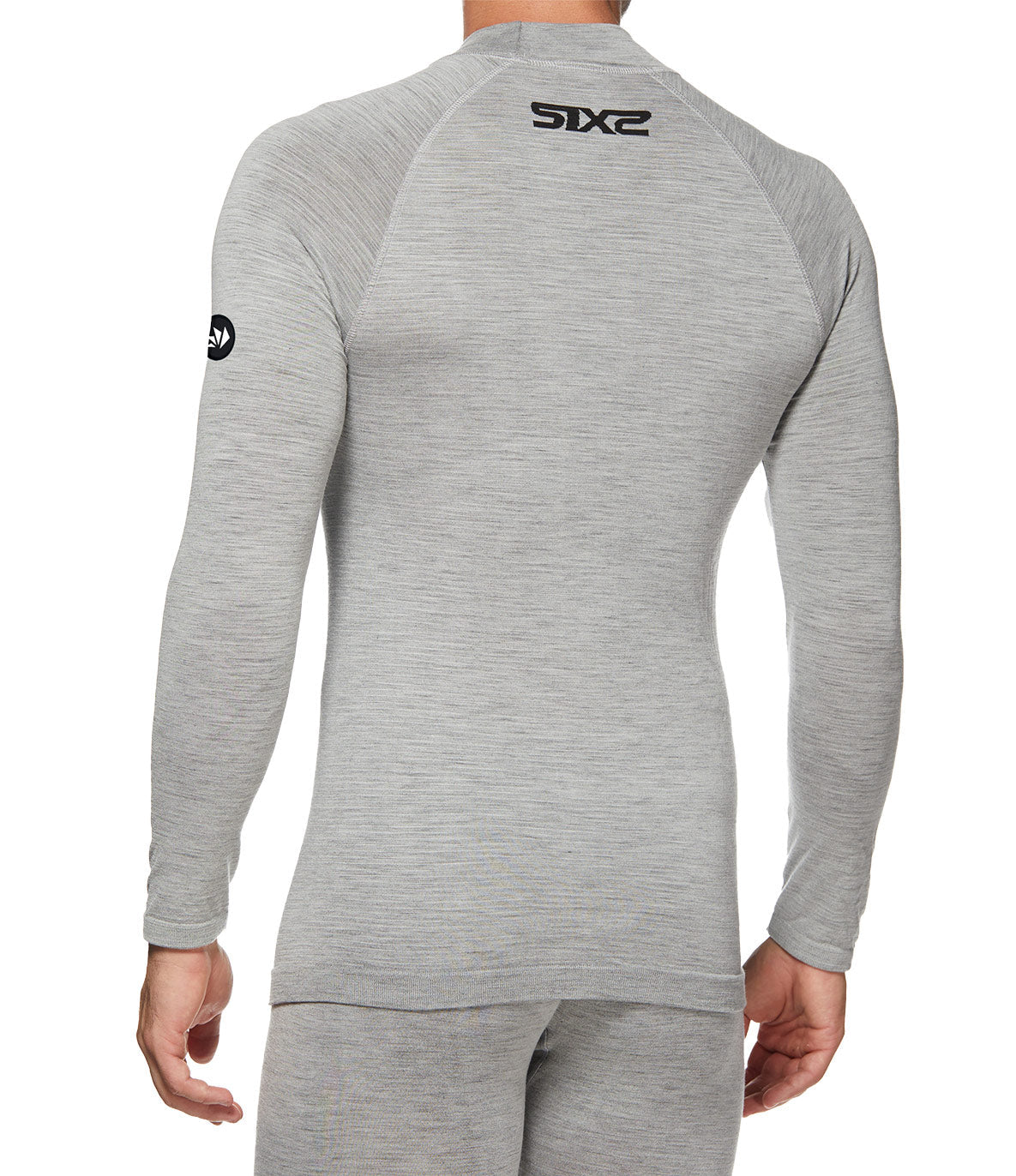 Merino Wool Long Sleeve Mock Turtleneck Jersey - TS3 MERINOS | SIXS