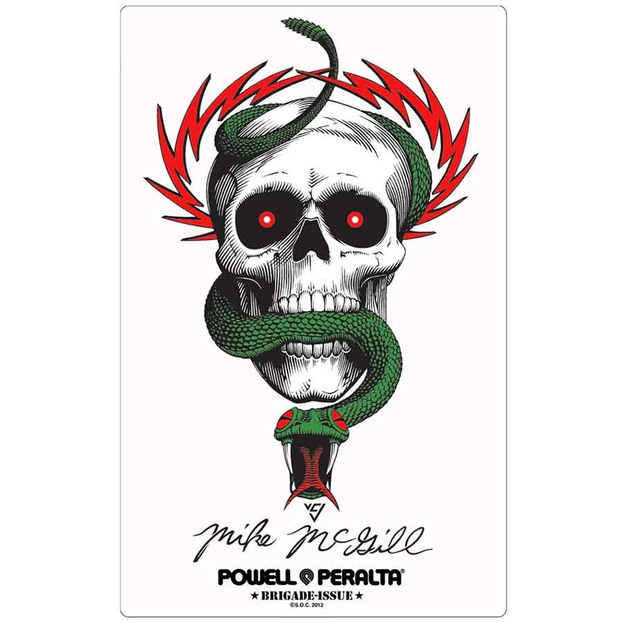Powell Peralta Bones Brigade McGill Skull & Snake Sticker | SoCal