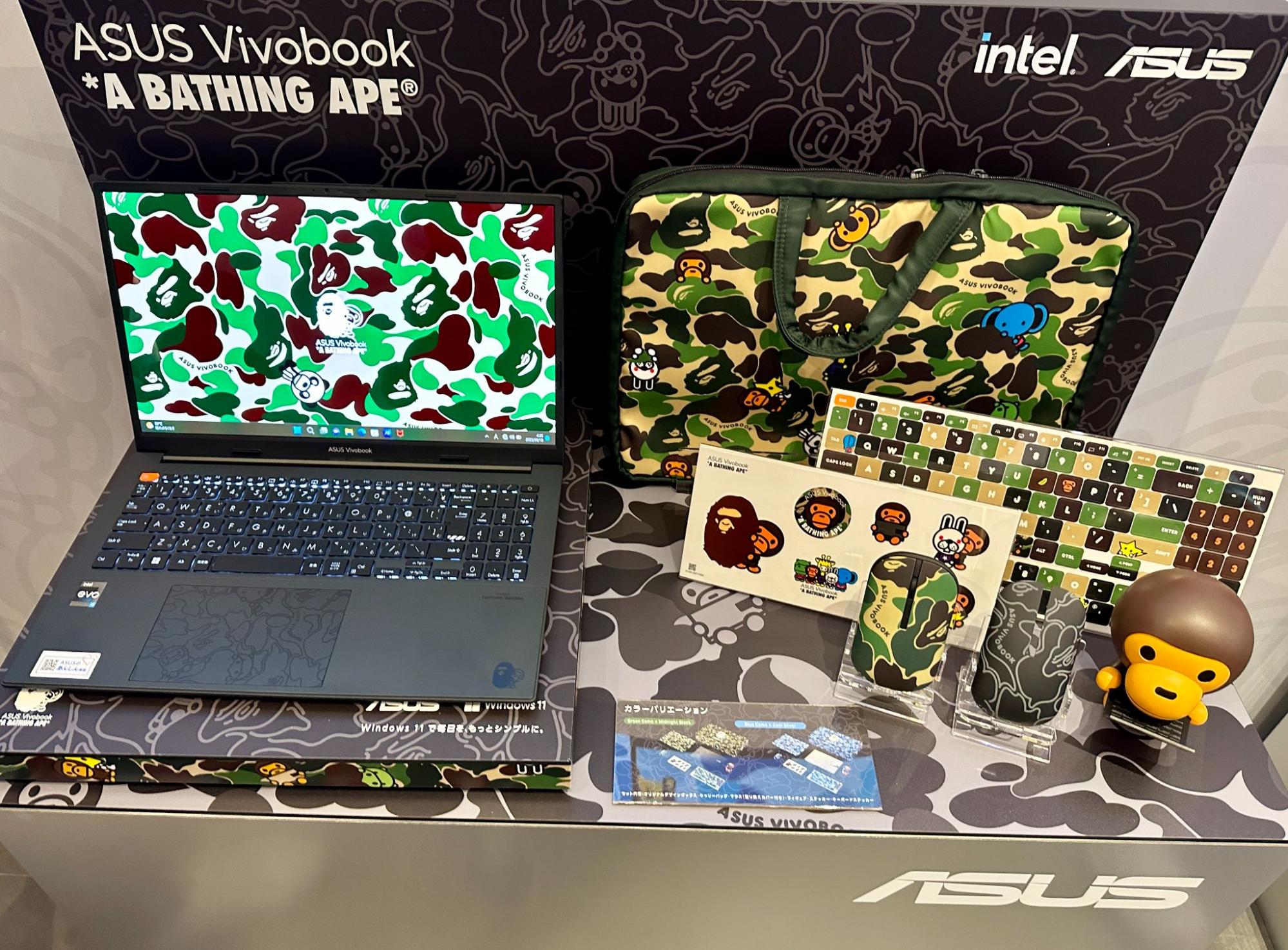 ASUS x A BATHING APEコラボレーションPCが登場！ポップアップイベント