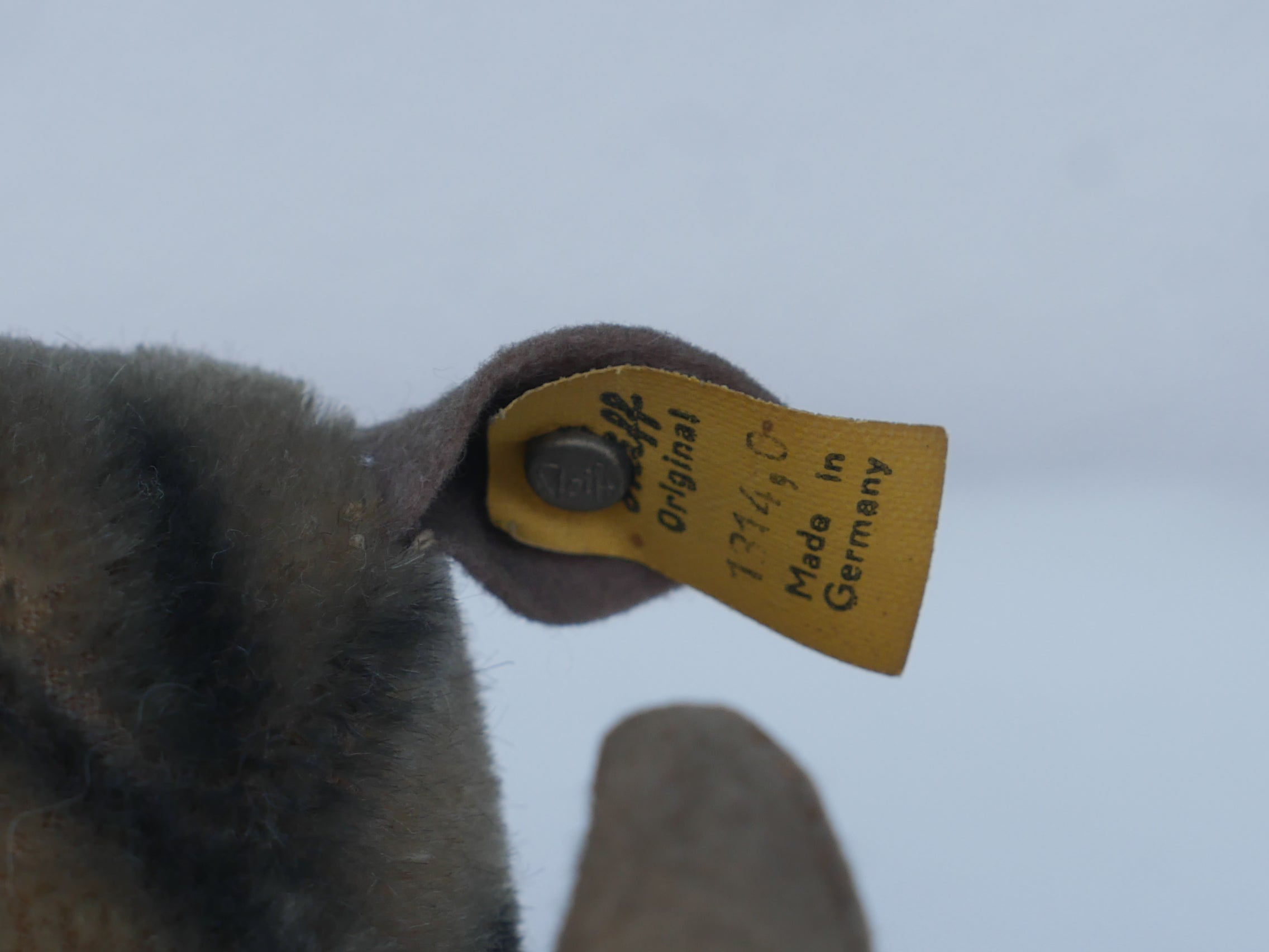 Steiff【Nosy】19cm 1959年～1967年代 ヴィンテージ 黄色タグ シルバー