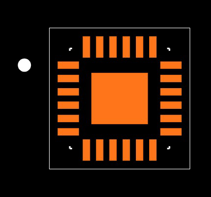 MPU-9250 Symbol, Footprint & 3D Model by TDK Corporation