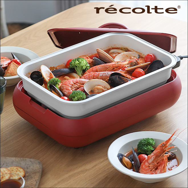 recolte ホットプレート+オプション3点セット 【3大特典】 RHP-1 電気