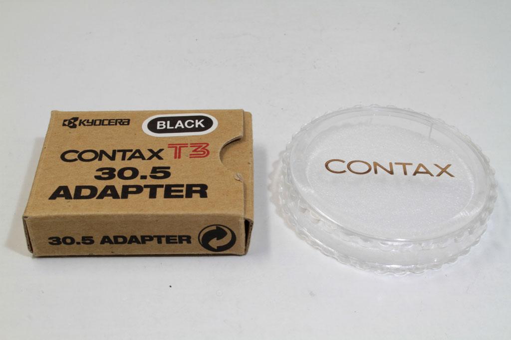 中古 コンタックス T3用30.5アダプターブラック + Pフィルター30.5mm