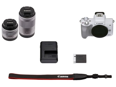 キヤノン【Canon】ミラーレス一眼カメラEOS Kiss M2ダブルズームキット
