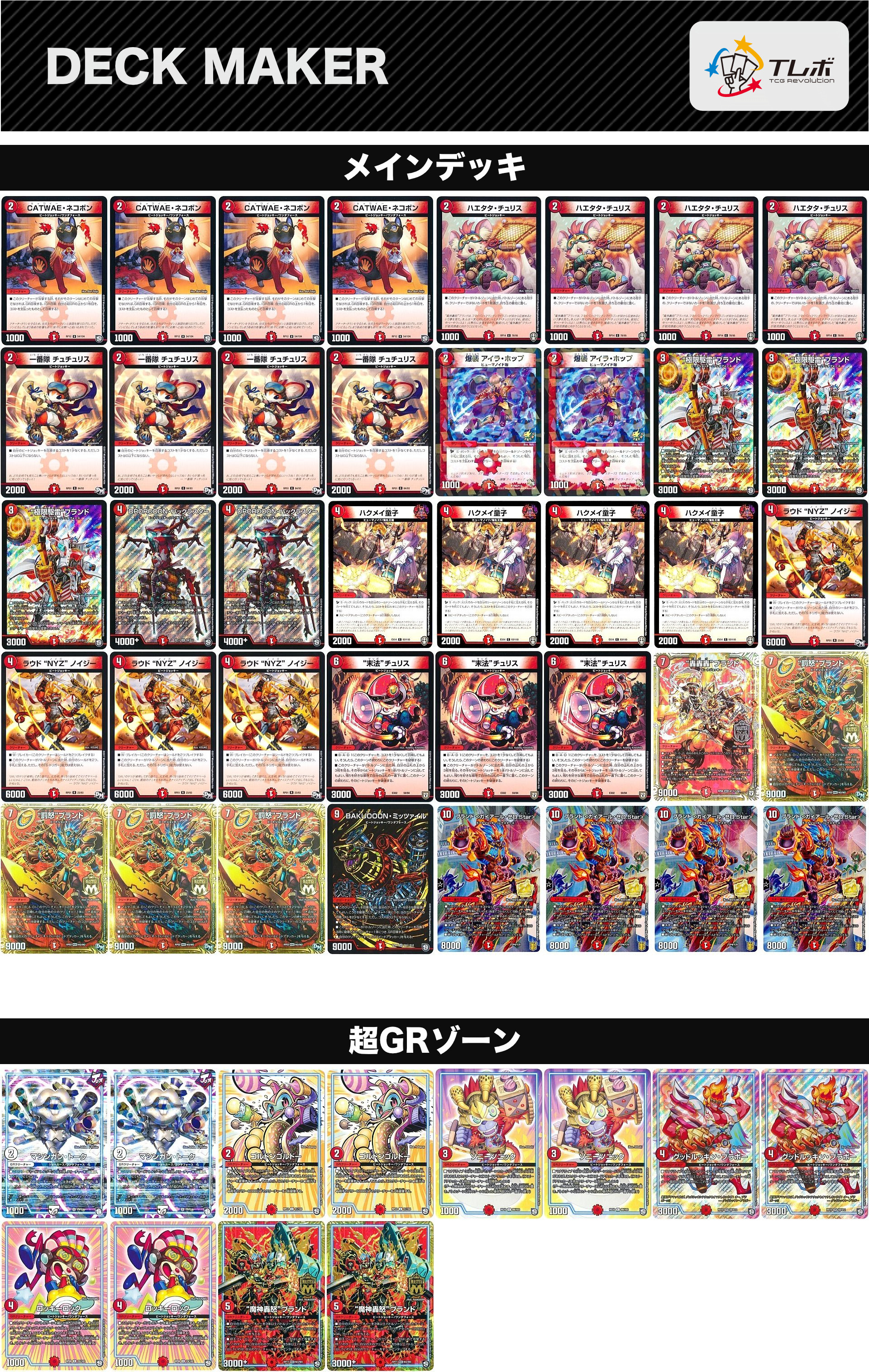 デュエルマスターズ 赤単ブランド(ブランド〈ガイアール.ゼロSter