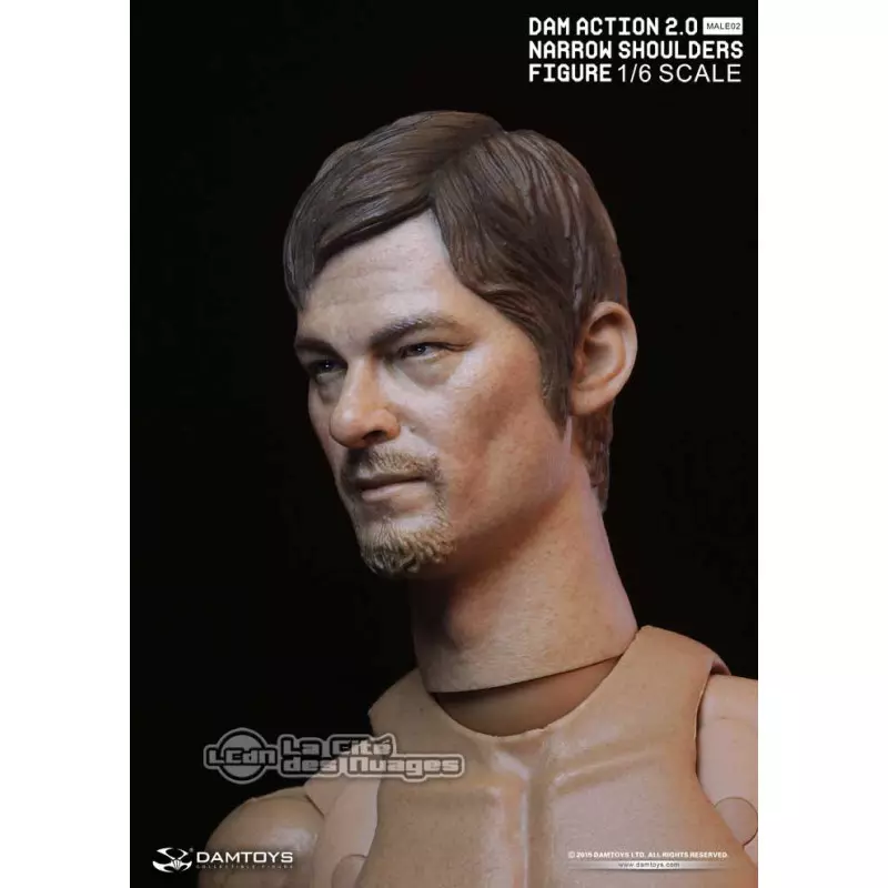 DAMTOYS 1/6 Action 2.0 Narrow Shoulders Body MALE02 with head 1/6