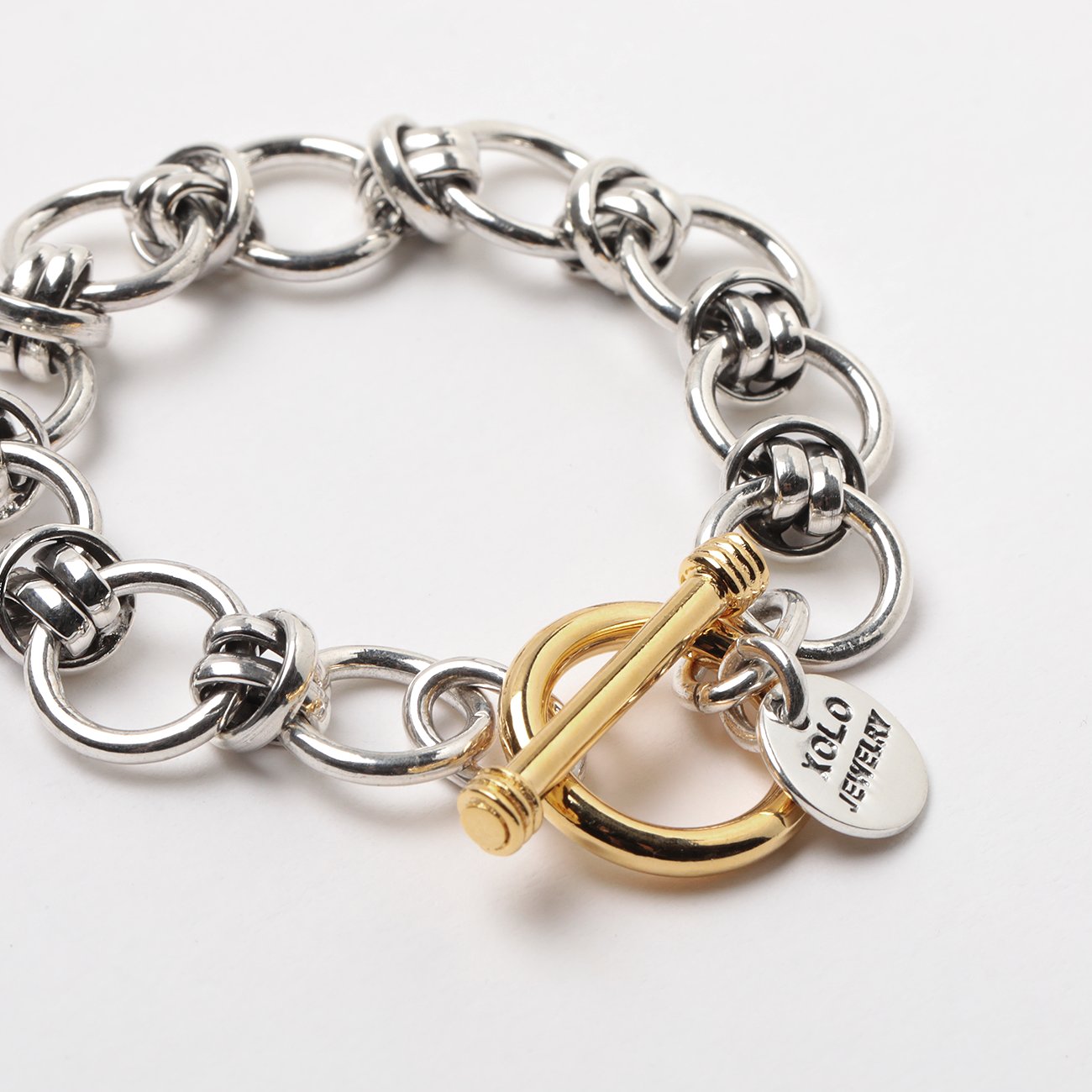 XOLO JEWELRY / ショロ ジュエリー | Horn link Bracelet 12mm - Gold