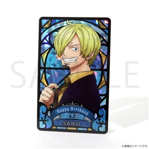 ワンピース】ワンピース HBDステンドグラス風ホログラム缶バッジ[3.2