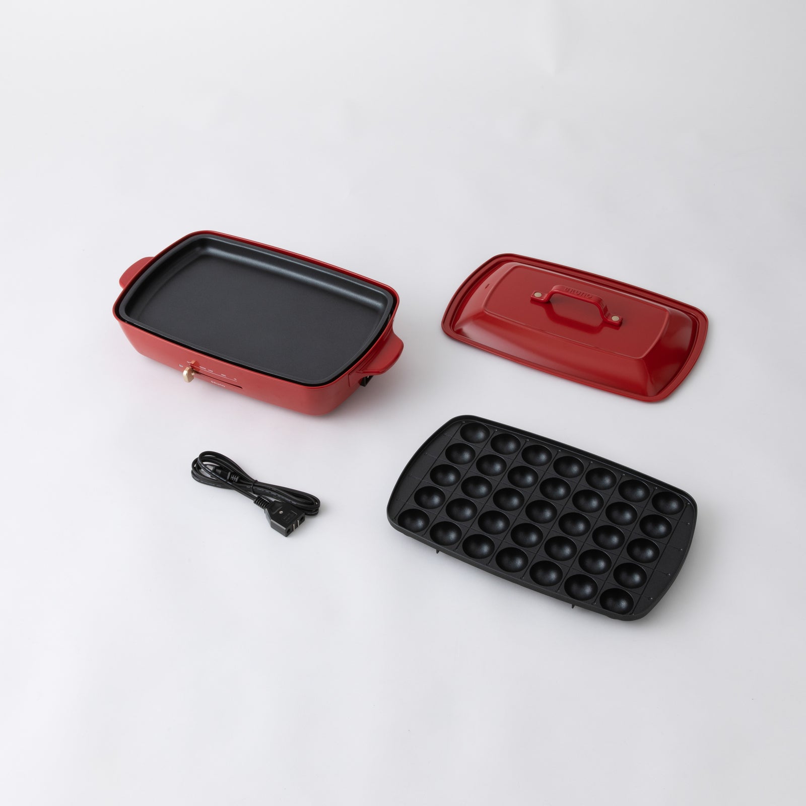 おまけ付き！】BRUNO（ブルーノ）ホットプレートグランデサイズ レッド