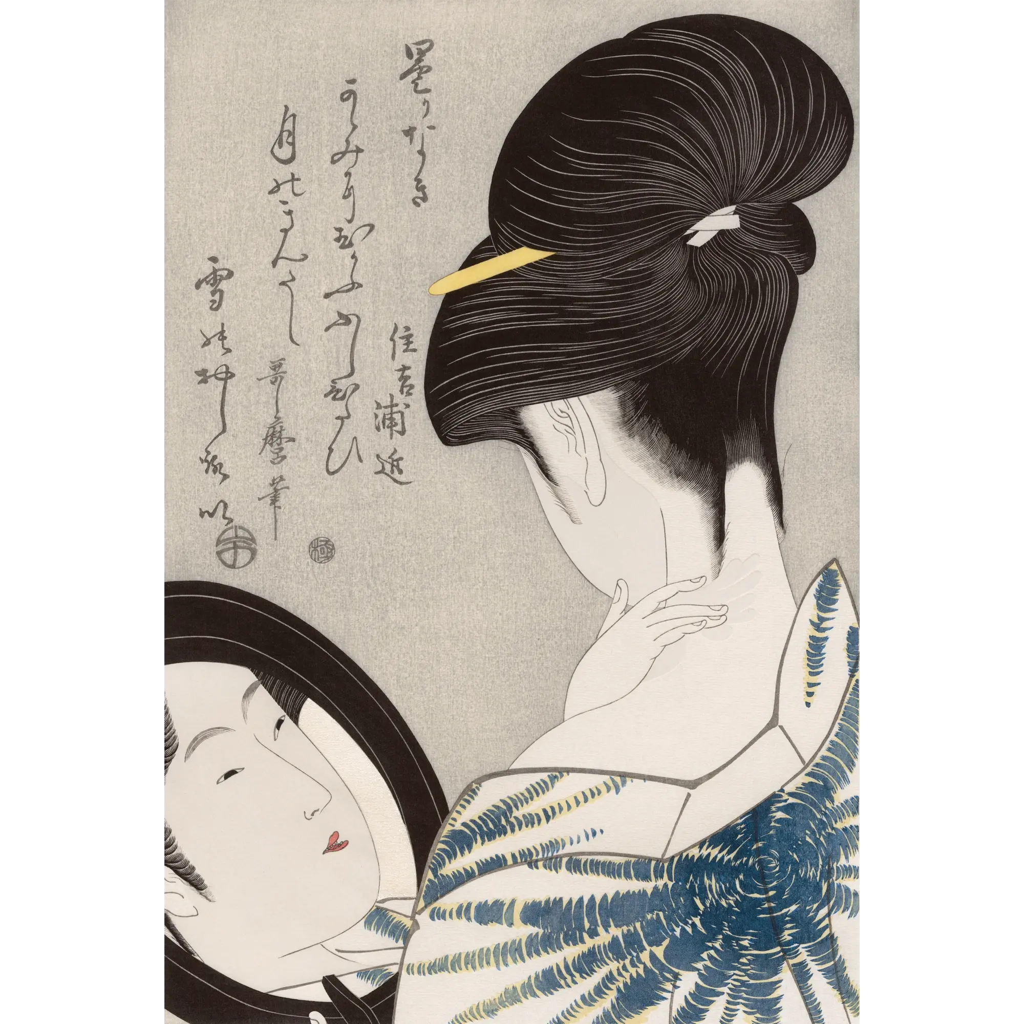 Kitagawa Utamaro（喜多川歌麿） 喜多川歌麿「北国五色墨 芸妓