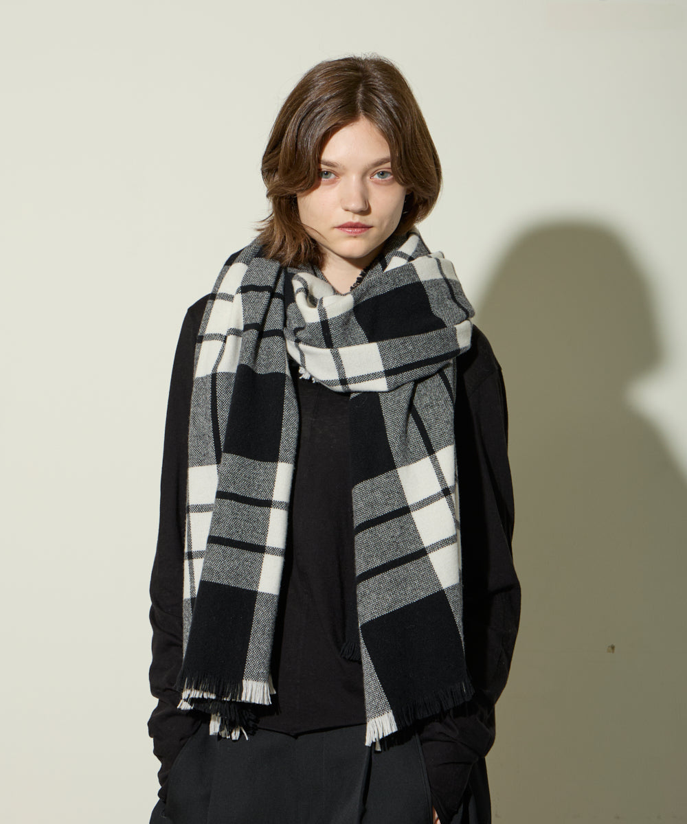 ASAUCE MELER | ウルトラファインラムミニバスケットタータンストール