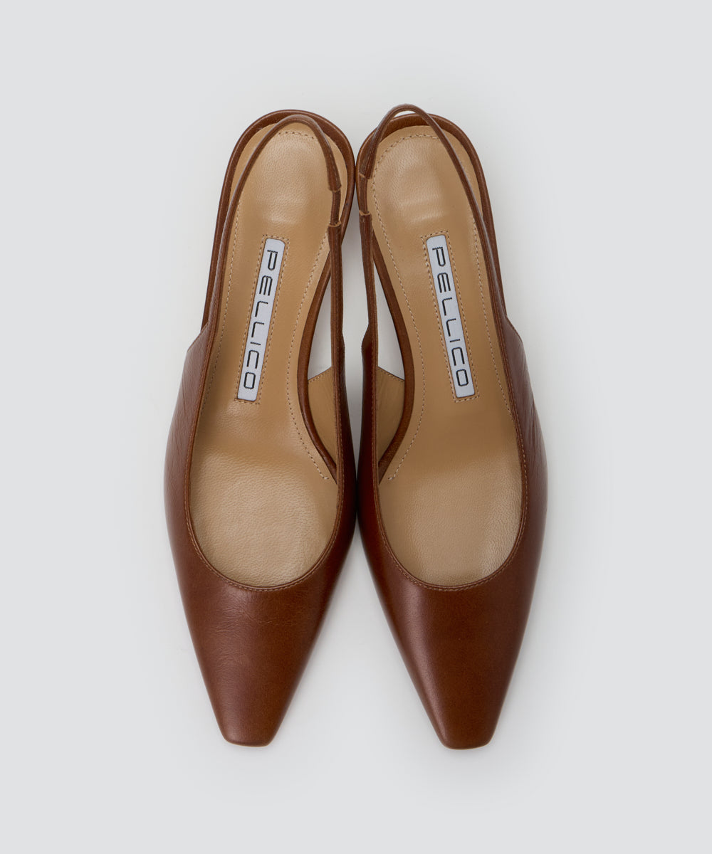 PELLICO | バックスリング パンプス 3.5cm BROWN - アマンオンライン