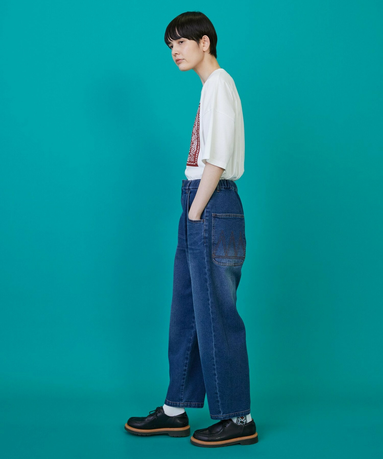 カーブデニム3 パンツ｜BIGI online store - ビギ オンラインストア