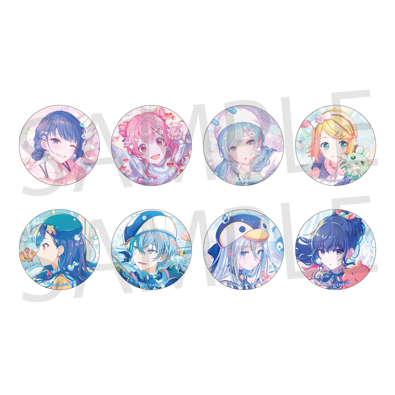 プロセカ グリッター缶バッジ グリ缶 46B 宵崎奏 10点セット 予約商品