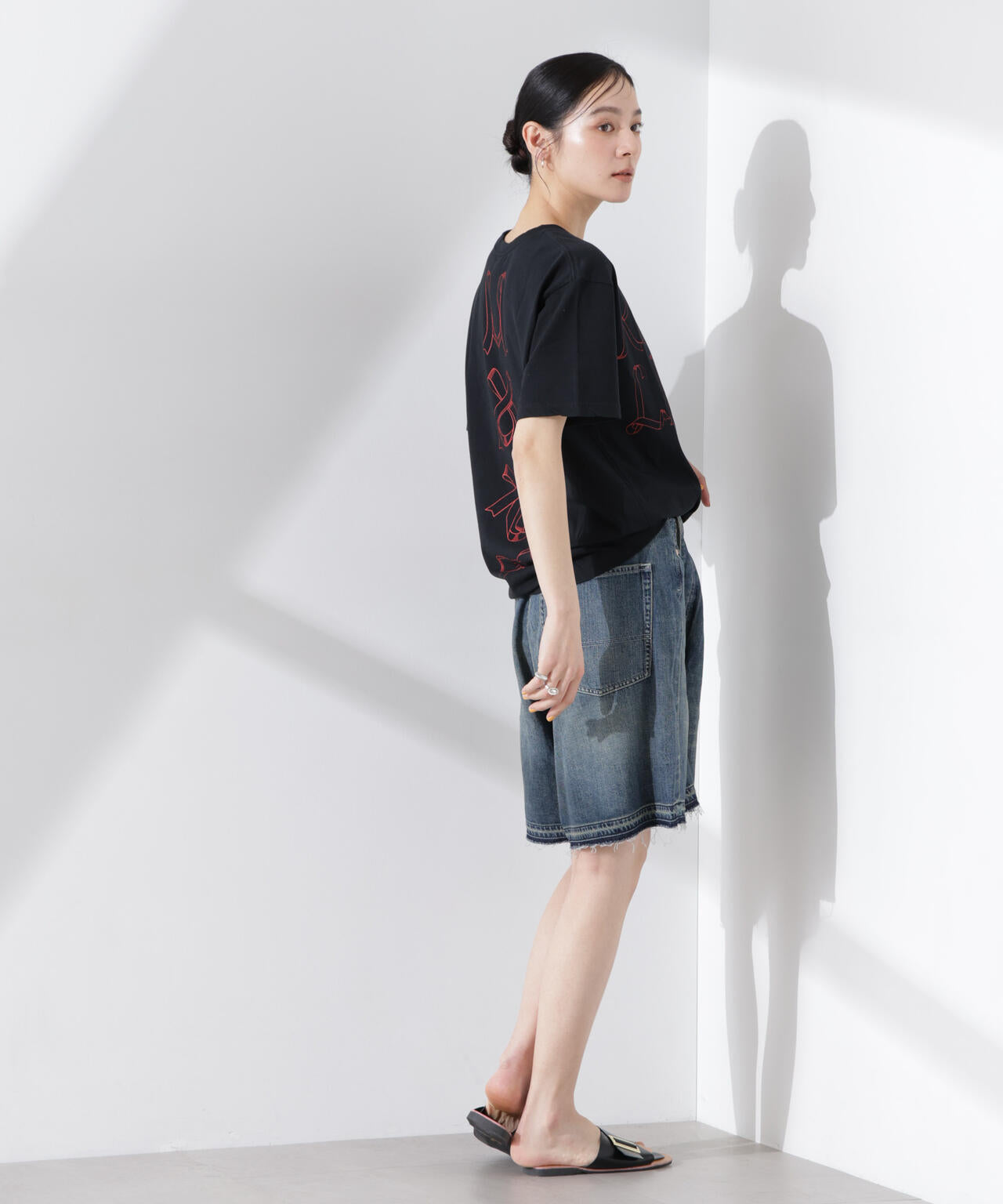 RhodolirioN / 5Pockets Huge Shorts - Denim