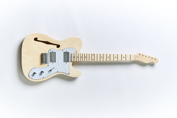 TLシンラインTYPEキット(ホワイトアッシュボディ×メイプル指板)【DIY