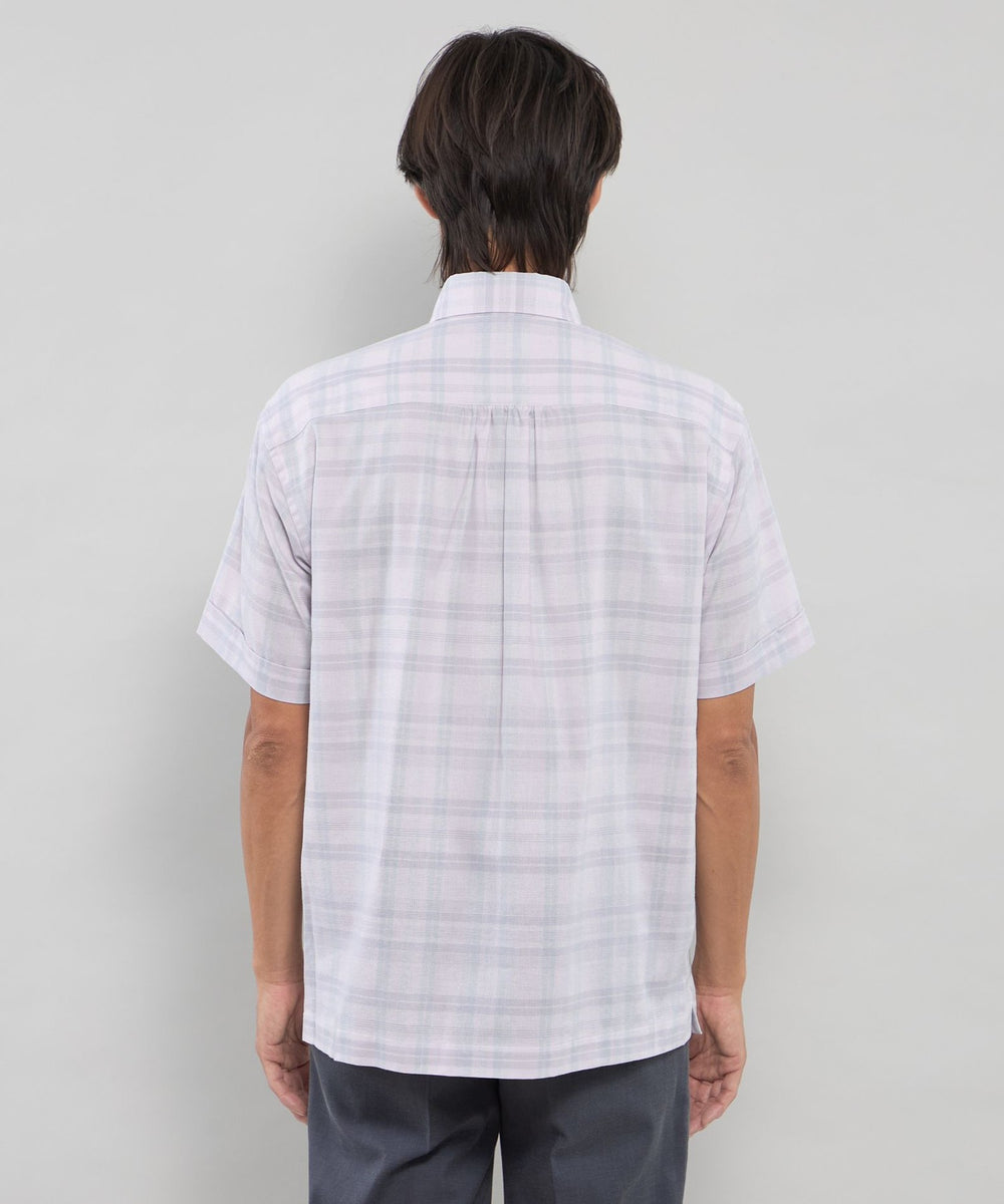 パナマチェック半袖ボタンダウンシャツ(トップス)｜MACKINTOSH LONDON