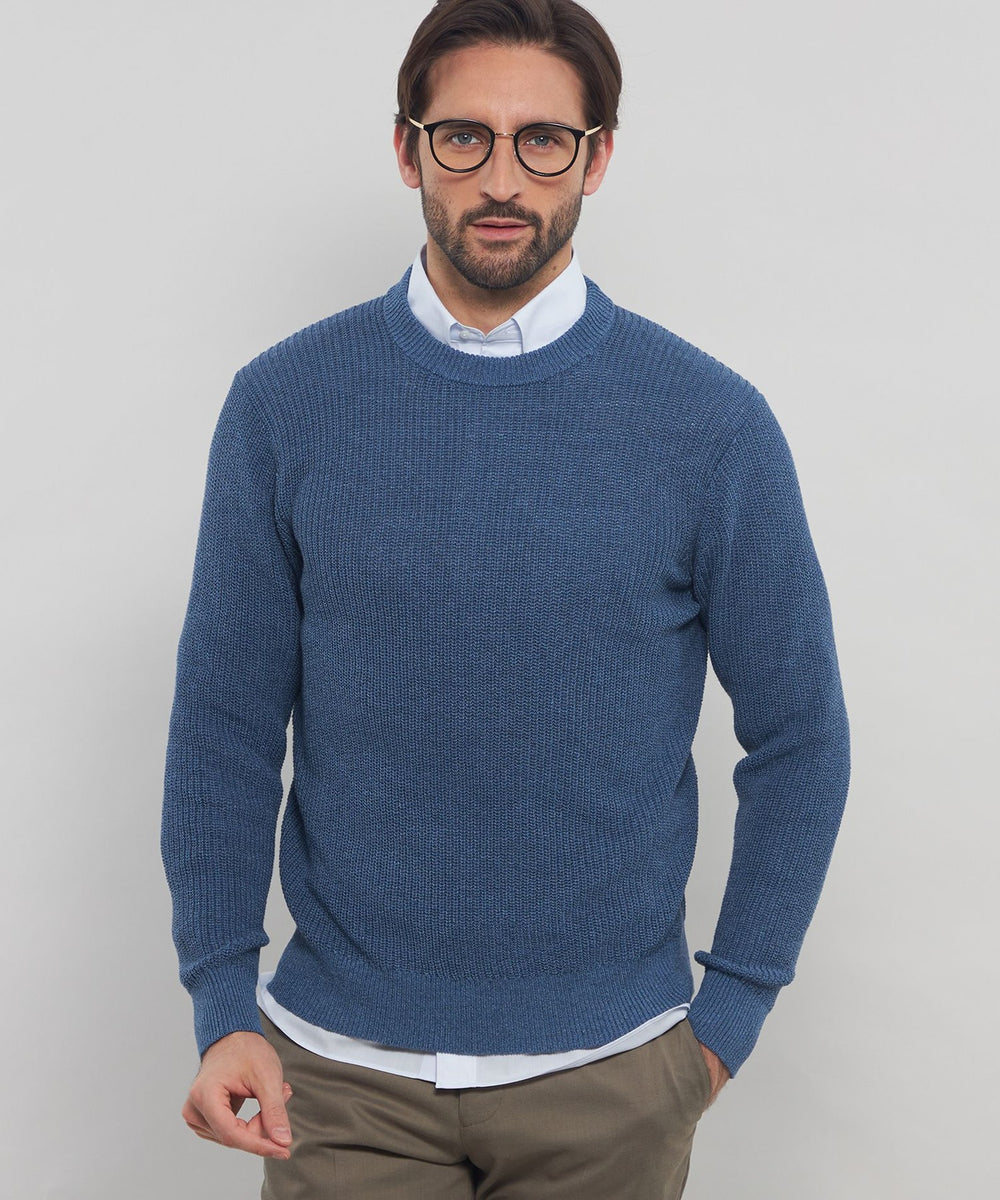 ミドルゲージ片畔クルーネックニット(トップス)｜MACKINTOSH LONDON