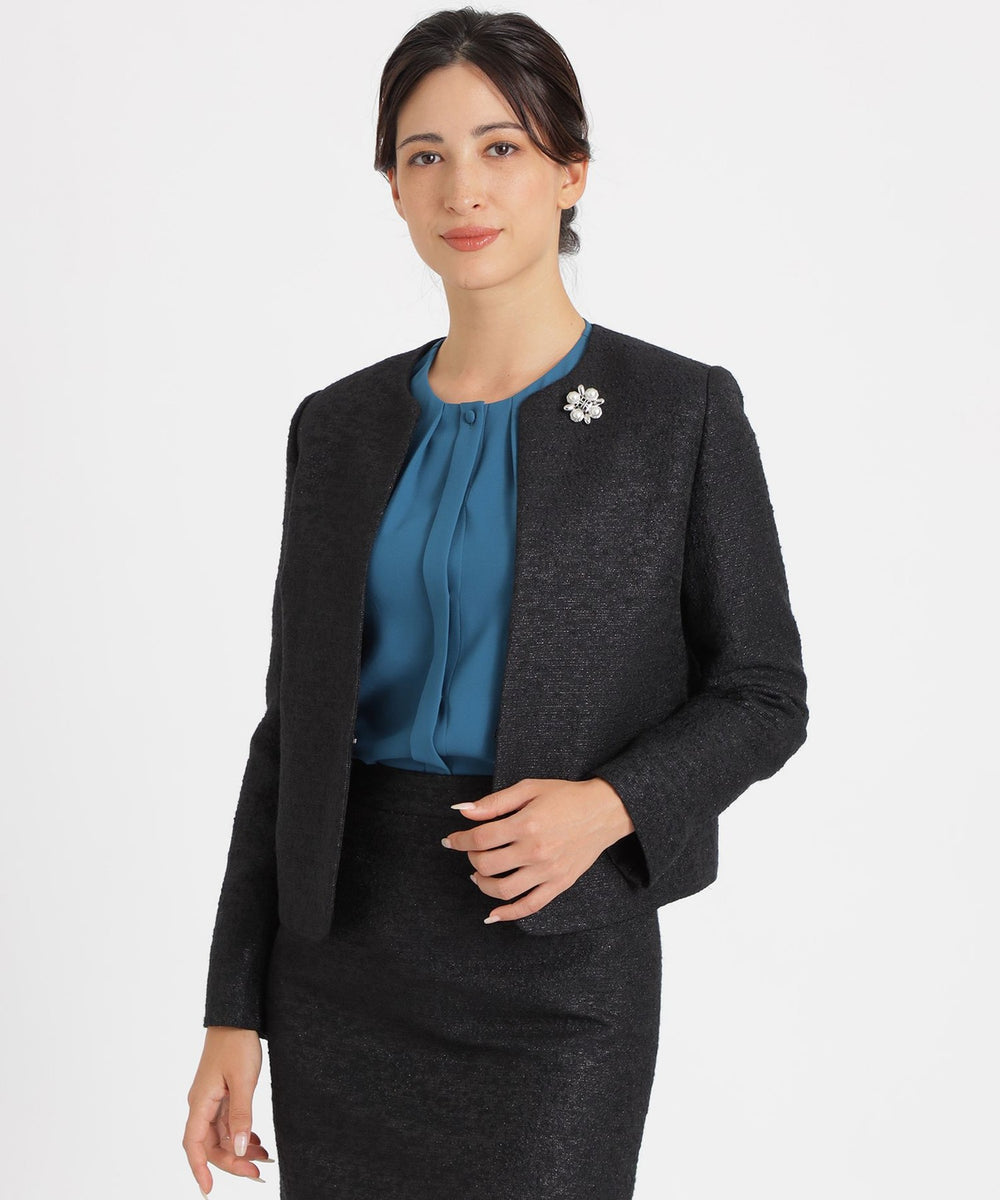 グリスタージャカード ノーカラージャケット(ジャケット)｜Paul Stuart