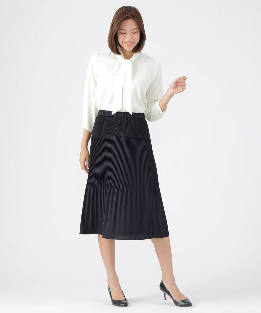 ウォッシャブル】【セットアップ対応】ストレッチドビープリーツ