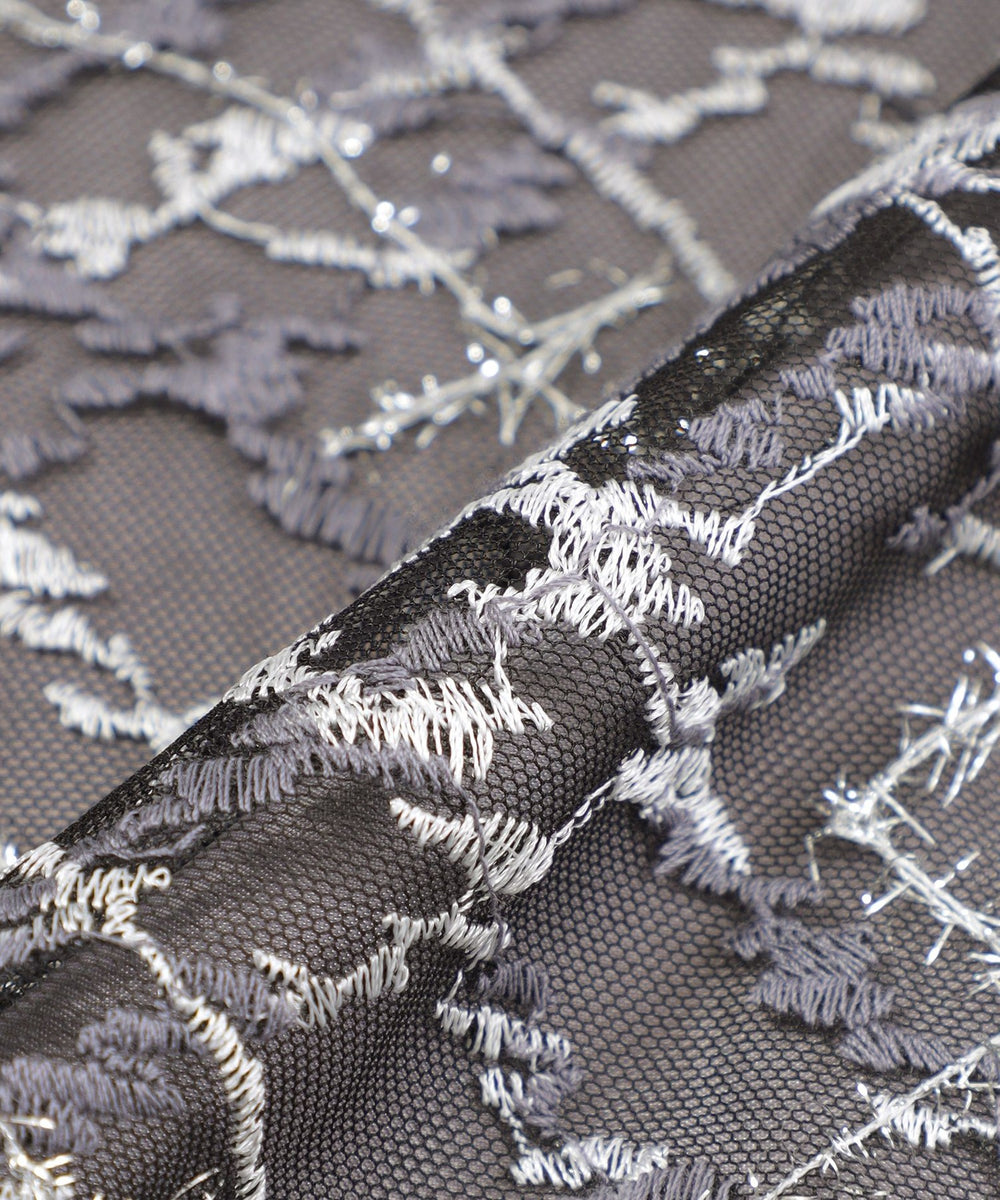 チュールチェック刺しゅう スカート(スカート)｜TO BE CHIC(トゥー