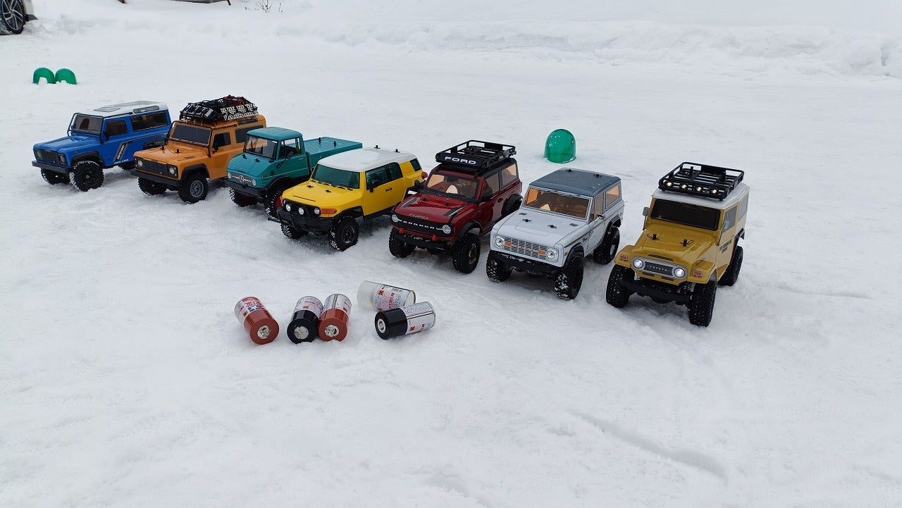 RC 2026年 2月 雪ラジコン CC02スプレー缶運び派生 ラグビー風遊び
