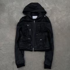 00's archive gimmick Leather jacket y2k - メルカリ