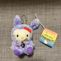 ハローキティ ラッキーストーンぬいぐるみマスコット 紫 - メルカリ