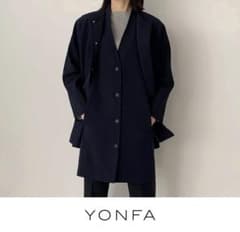YONFAジレコート2点セットMサイズネイビー新品未使用卒入学式