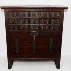 薬棚 薬箪笥 漢方 薬箱 中国薬棚 チェスト キャビネット - メルカリ