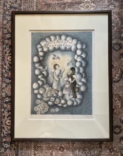 レイモンペイネ 『どうぞお泊まりを』 リトグラフ 大型 エディションNo