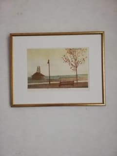 アート612 「浜辺(サンフランシスコ)」 チェコのリトグラフ(石版画