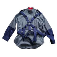 MILK BOY ミルクボーイ パラシュートシャツ パンク y2k ロック 青系