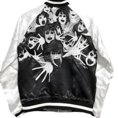 即日完売品 伊藤潤二展 誘惑 リバーシブル スカジャン ブラック 富江