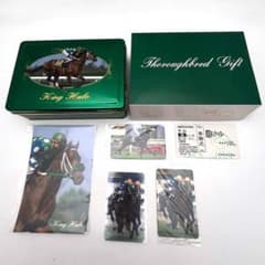 キングヘイロー まねき馬倶楽部 493 単勝馬券 ポストカード/ゴールド