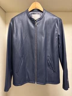 新品未使用 サイズXL ABAHOUSE フェイクレザーシングルライダース 青