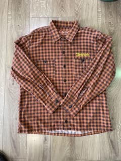 テンダーロイン ネルシャツ Lサイズ オレンジ フランネルシャツ
