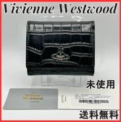 Vivienne Westwood 特価 未使用 がま口 折財布 黒 ウロコ柄 - メルカリ