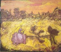 木村二朗、薔薇の心象風景、8号油彩、封蝋的マチエル - メルカリ