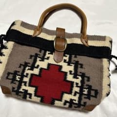 希少 ヴィンテージラグ トートバッグ MCFADIN 本革 - メルカリ