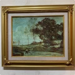 絵画 額装 世界の名画 ジャン＝バティスト・カミーユ・コロー F6美術