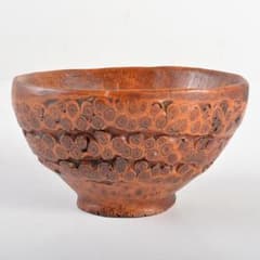 茶道具 漆塗 竹根製 茶碗 朱漆銘あり M R5610 - メルカリ